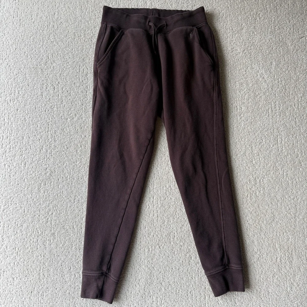 All Saints Raven Joggers Mens M Brown Slim Tapered Organic Cotton Sweatpants